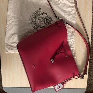 Ralph Lauren Drawstring Snap Hobo Bag